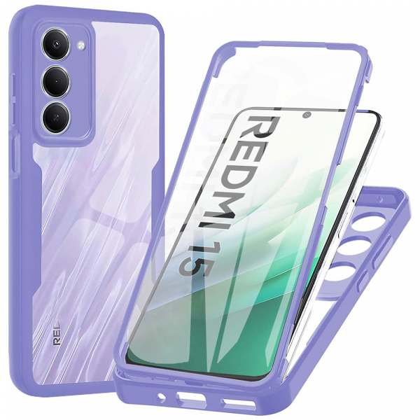 Husa pentru Xiaomi Redmi 15 5G / 15 4G, Techsuit, ColorVerse 360, Mov