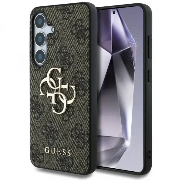 Husa pentru Samsung Galaxy S25 S931, Guess, 4G Big Logo, Maro