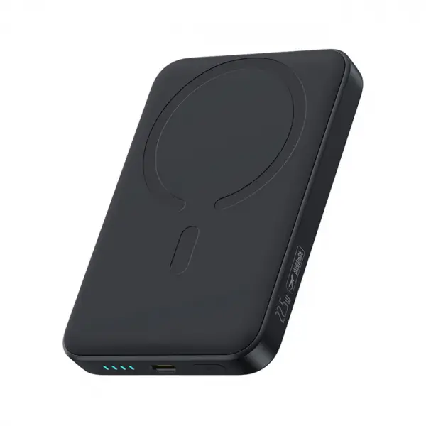 Baterie Externa Wireless Baseus EnerFill FM11 Ultra-Mini, 10000mAh, 22.5W, PD + FQI, 1 x QI - 1 x USB-C, Neagra P1008210E123-00