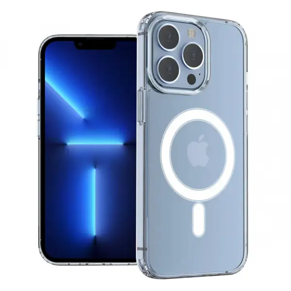 Husa MagSafe pentru Apple iPhone 13 Pro, Techsuit, Pro, Transparenta