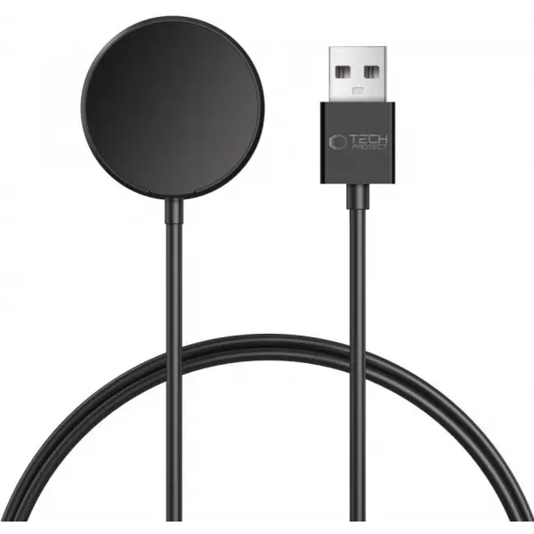 Incarcator Wireless Tech-Protect MC03 Ultraboost pentru Samsung Galaxy Watch Series, USB-A, Negru