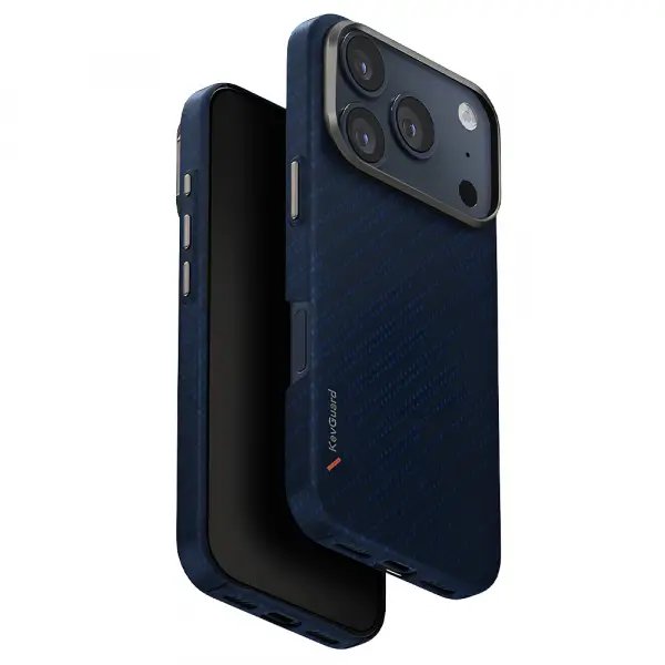 Husa MagSafe pentru Apple iPhone 17 Pro Max, UNIQ, Keva MagClick, Denim