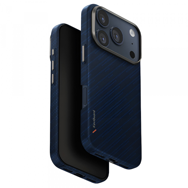 Husa MagSafe pentru Apple iPhone 17 Pro Max, UNIQ, Keva MagClick, Denim