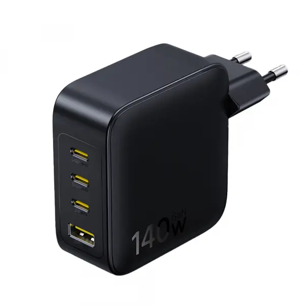 Incarcator Retea Baseus  EnerFill FH11, 140W, 5A, 1 x USB-A - 3 x USB-C, Negru E0121J00