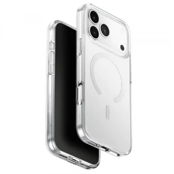 Husa MagSafe pentru Apple iPhone 17 Pro Max, UNIQ, Clario MagClick, Transparenta
