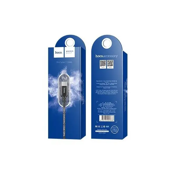 Cablu Date si Incarcare USB-A - USB-C HOCO X14, 18W, 2m, Negru
