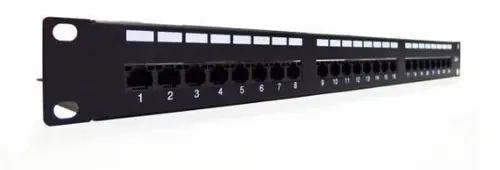 Patch panel Digitus DN-91624U-EC, CAT6, 24 Porturi (Negru)