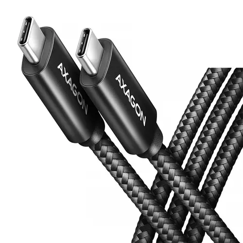 Cablu date Axagon BUCM4X-CM10AB, USB-C/USB-C, 1m, Negru