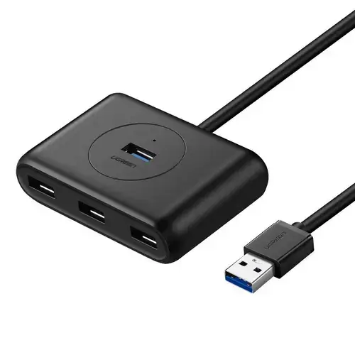 Hub USB Ugreen CR113, 4 x USB-A, 1m (Negru)