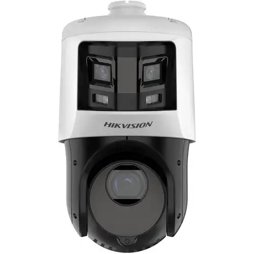 Camera de supraveghere IP TandemVu 6+4MP 25X Colorful & IR Panoramic & PTZ Hikvision DS-2SE4C425MWG-E/26(F0), IP66, PoE+