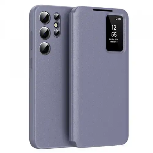 Husa pentru Samsung Galaxy S23 Ultra S918 Techsuit SmartView (Mov)