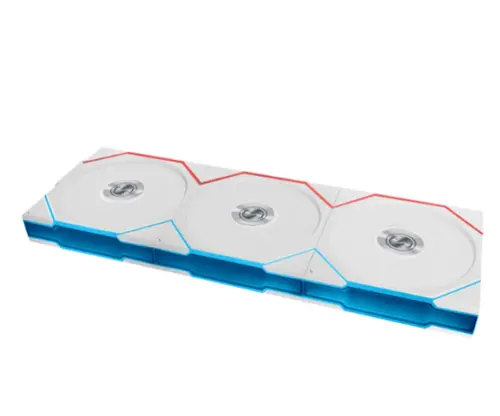 Set ventilatoare Lian Li UNI FAN TL, iluminare aRGB, PWM, Reverse Blade,  120mm, 3 bucati (Alb)