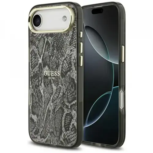 Husa MagSafe pentru Apple iPhone Air, Guess, Python Pattern, Neagra