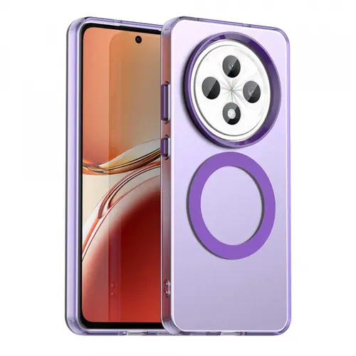 Husa MagSafe pentru Oppo Reno12 FS 5G / Reno12 FS 4G / Reno12 F 4G / Reno12 F, Techsuit, CandyCase, Mov