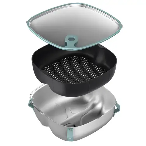 Set accesorii friteuze cu aer cald Philips HD9960/00 (Verde)