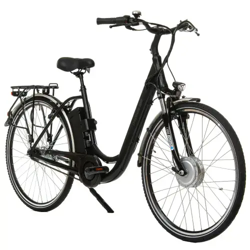 Bicicleta Electrica Prophete 54889, roti 28 inch, cadru M, viteza maxima 25 km/h, motor 350 W, Negru