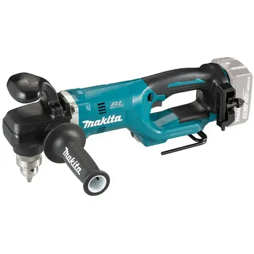 Masina de gaurit si insurubat unghiulara (bormasina) pe acumulator Makita DDA450ZK, 18 V, 70 Nm, 1400 RPM, tehnologia XPT, fara acumulator/incarcator
