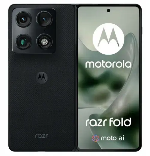Telefon Mobil Motorola Razr Fold, Procesor Qualcomm SM8845 Snapdragon 8 Gen 5, Octa-Core, Foldable LTPO P-OLED Capacitive touchscreen 8.1inch, 16GB RAM, 512GB Flash, Camera Tripla 50 + 50 + 50 MP, 5G, Wi-Fi, Dual SIM, Android (Negru/Albastru)