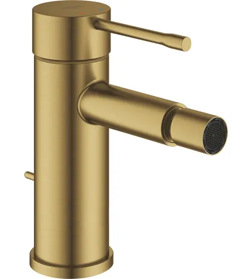 Baterie bideu Grohe Essence 24178GN1, 3/8'', marimea S, aerator, ventil cu tija, mat, Auriu