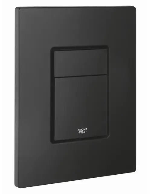 Clapeta actionare Grohe Even 38966KF0, verticala, dubla, 156 x 197 mm, ABS, mat, Negru