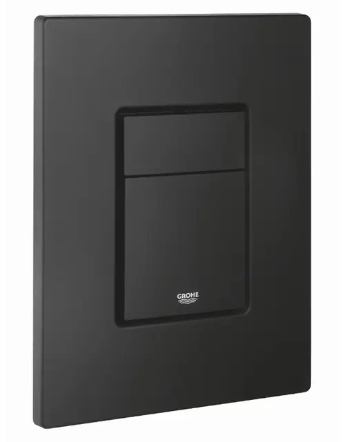Clapeta actionare Grohe Even 38966KF0, verticala, dubla, 156 x 197 mm, ABS, mat, Negru