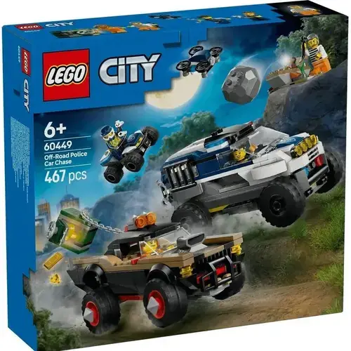 LEGO® City - Urmarire cu masini de politie off-road 60449, 467 piese