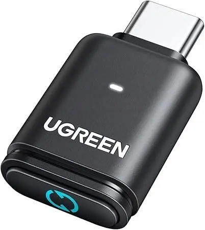 Adaptor Bluetooth Ugreen BT501, USB-C, BT5.3, Suport aptx HD (Negru)