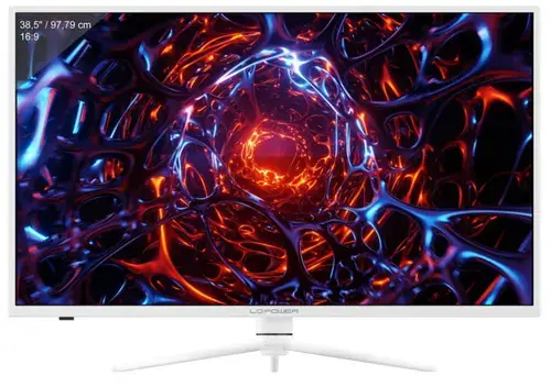 Monitor Gaming VA LED LC-Power 38.5inch LC-M39-QHD-165-C, QHD (2560 x 1440), HDMI, DisplayPort, AMD FreeSync™ Premium, Ecran curbat, RGB, 165Hz, 1ms (Alb)