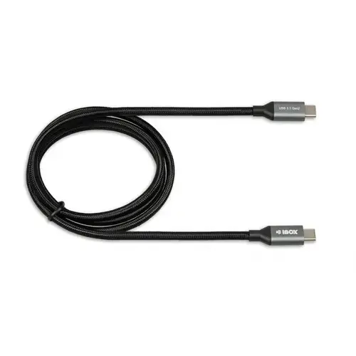 Cablu USB-C la USB-C Generatia 2 Negru - iBox