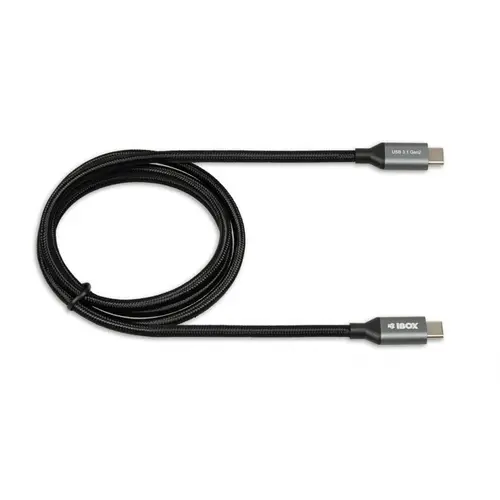 Cablu USB-C la USB-C Generatia 2 Negru - iBox