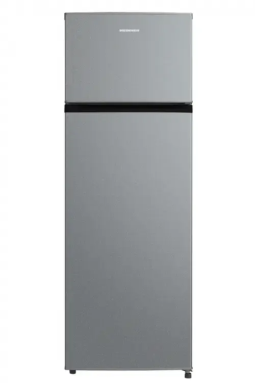 Frigider cu 2 usi HEINNER HF-M235ESE++, 235 L, Clasa E, Super racire, Super Congelare, Lumina LED, Usi reversibile (Argintiu)