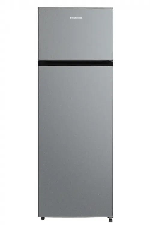 Frigider cu 2 usi HEINNER HF-M235ESE++, 235 L, Clasa E, Super racire, Super Congelare, Lumina LED, Usi reversibile (Argintiu)
