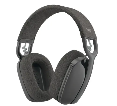Casti Office/Call Center Logitech Zone Vibe TEAMS, ZOOM, GOOGLE, Microfon, Native Bluetooth 5.2, Noise-canceling (Negru)