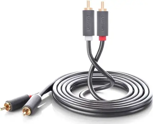 Cablu audio Ugreen UGR457BLK, 2x RCA la 2x RCA, 5m