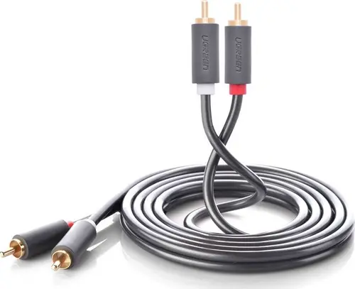 Cablu audio Ugreen UGR457BLK, 2x RCA la 2x RCA, 5m