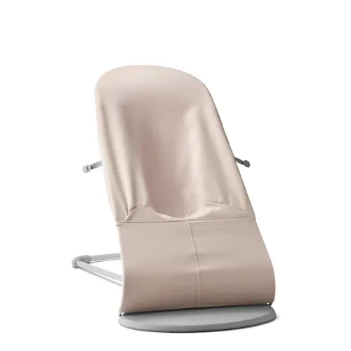 Balansoar BabyBjorn Bliss Light Pink din tesatura melange cu aspect Clasic, 0 - 2 ani