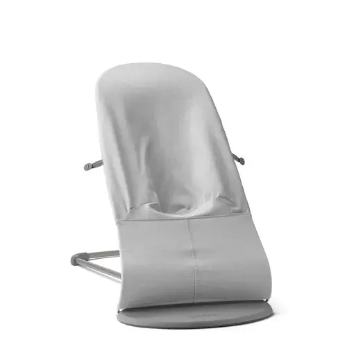 Balansoar BabyBjorn Bliss Light Gray din tesatura melange cu aspect Clasic, 0 - 2 ani