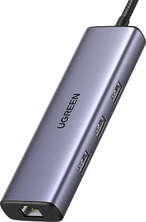 Hub USB CM512-15598, 1x RJ-45 1x USB-C PD 1x HDMI + 3x USB-A 3.0 (Argintiu)