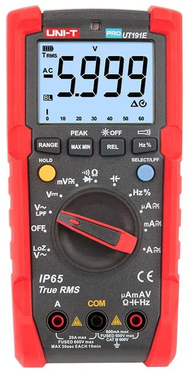 Multimetru Digital UNI-T UT191E (Negru/Rosu)