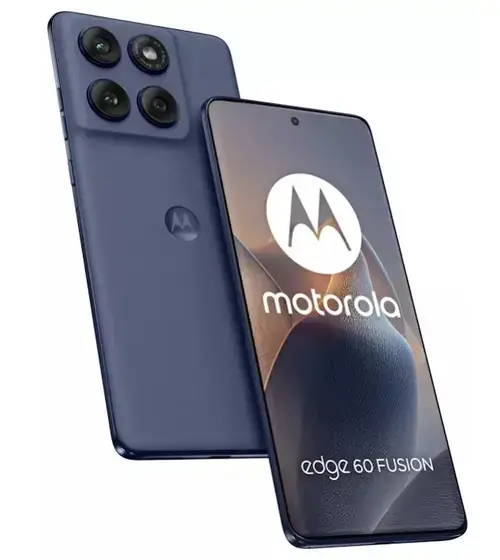 Telefon Mobil Motorola Edge 60 Fusion, Procesor Mediatek Dimensity 7300, P-OLED 6.67inch, 12GB RAM, 256GB Flash, Camera Dubla 50 + 13 MP, Wi-Fi, 5G, Dual Sim, Android (Albastru)