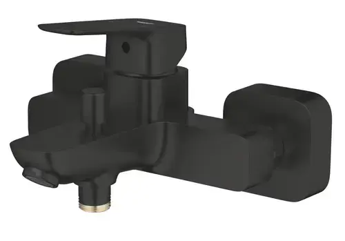 Baterie cada Grohe Cubeo 1018132430, aparenta, diverter, mat, Negru