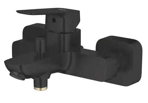 Baterie cada Grohe Cubeo 1018132430, aparenta, diverter, mat, Negru