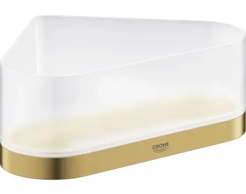 Raft de colt Grohe Selection 41038GN0, montare pe perete, ABS/Metal, mat, Auriu
