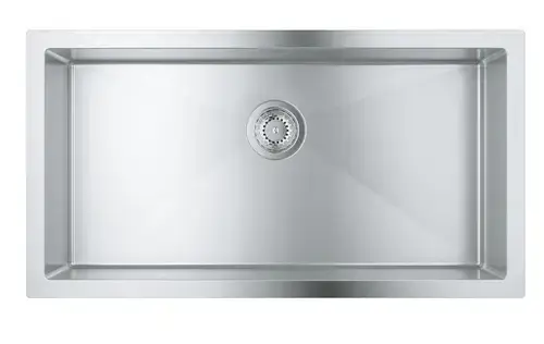 Chiuveta bucatarie Grohe K700 31580SD1, 864 x 464 mm, montare pe blat, 1 cuva, scurgere, otel inoxidabil
