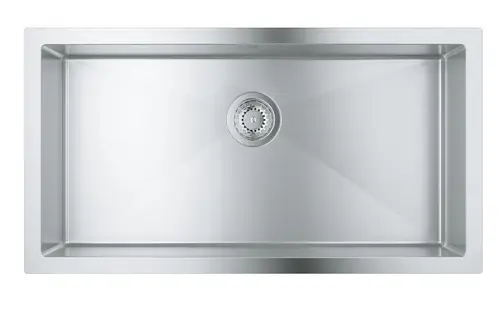 Chiuveta bucatarie Grohe K700 31580SD1, 864 x 464 mm, montare pe blat, 1 cuva, scurgere, otel inoxidabil