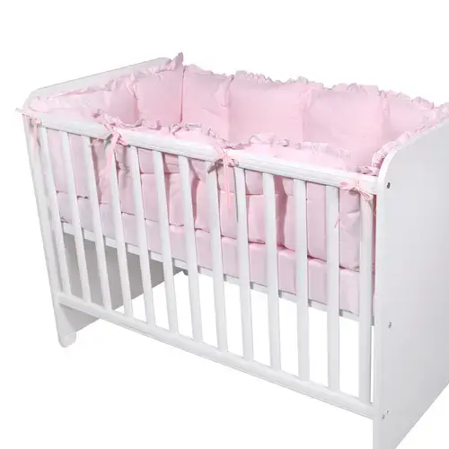 Set protectii laterale pentru pat 4 piese Lorelli, 60x120 cm, Roz