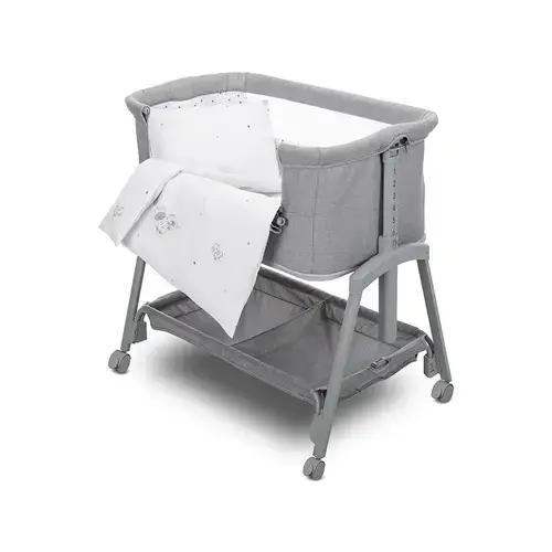 Set lenjerie pat 5 piese, bumbac ranforce, Lorelli Eva Giraffe White