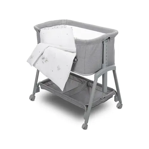 Set lenjerie pat 5 piese, bumbac ranforce, Lorelli Eva Giraffe White