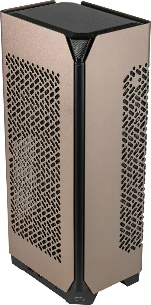 Carcasa CoolerMaster NCORE 100 MAX Bronze Edition, Mini-ITX, Sursa 850W (Negru/Portocaliu)