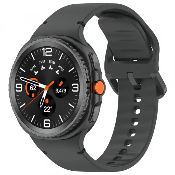 Curea Techsuit W079 pentru Samsung Galaxy Watch8 / Watch8 Classic Series, Neagra Grafit